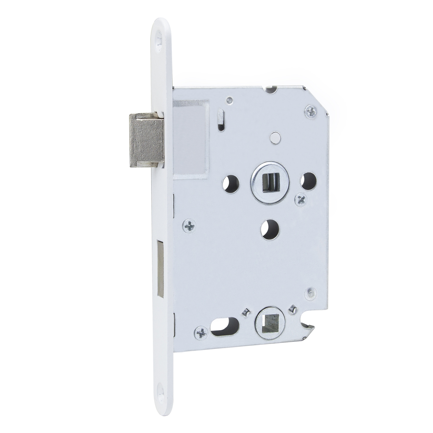 Insteekslot WC/Badkamer Wit – 63/8 mm · gepoedercoat | Insteeksloten | Slotman Solutions
