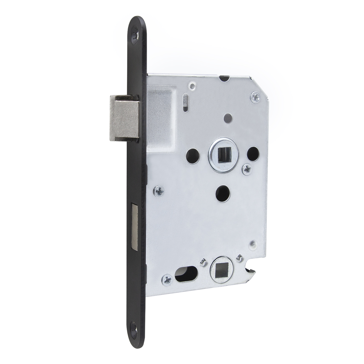 Insteekslot WC/Badkamer Zwart – 63/8 mm · gepoedercoat | Insteeksloten | Slotman Solutions